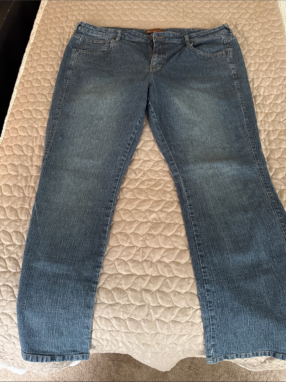 Lee Women's Faded Medium Blue Bootcut Jeans